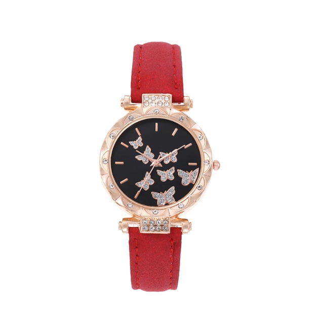 Women's Digital Watch with Steel Belt Strap and Luminous Night Light Display