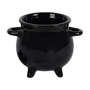 Rbaofujie Bol de Bonbons d'Halloween Bol de Soupe de Sorcière Creuset Pot de Bonbons de Sorcière Pot à Sucre de Sorcière Décoration de Pot de Sorcière Ornement Déguisement des Fêtes Décor d'Halloween