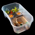 thumbnail image 1 of BELOVING Reptile Terrapin Tortue Tortue Terrarium Réservoir Vivarium Boîte d'Alimentation - Blanc, 1 of 10