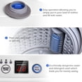 thumbnail image 4 of Portable Compact Full-Automatic Laundry Wash Machine Washer Spinner W/ Drain Pump 7.7 lbs Load Capacity, 4 of 10