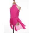 thumbnail image 4 of Lejafay Robe de Danse Moderne Ballet Lyrique pour Filles, Robe de Patinage sur Glace, Justaucorps de Performance, Jupe Tutu Rose 12, 4 of 7