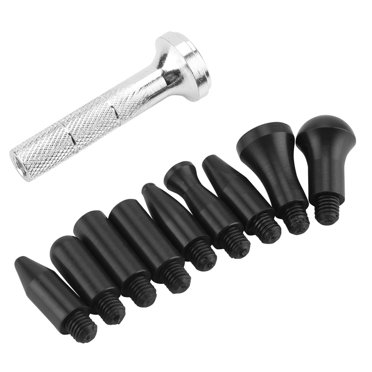 Outils à Abaisser Stylo Tap-Down, Ensemble d'Outils Manuels de Réparation de Bosses Sans Peinture avec Têtes en Caoutchouc pour une Réparation Parfaite des Bosses sur la Carrosserie de Voiture