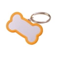 thumbnail image 1 of Fokuz Stainless Steel Engraved Glitter Bone Shape ID Double Custom Text Lightweight Cat Name, 1 of 4