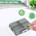 thumbnail image 4 of Ohufall 8 Compartment Travel Pill Organizer Small Vitamin Case Portable Container For Outdoor Travel, 4 of 6