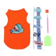 thumbnail image 2 of Tenues pour Animaux de Compagnie, Vêtements de Chien Design à la Mode et Humanisé pour Chihuahua Terrier Golden Retriever Rouge, Orange, 2 of 8