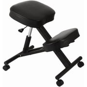 Moustache Ergonomic Kneeling Chair, Adjustable Posture Kneeling Stool Office Desk Chair with Thick Padded Foam Cushion and Steel Frame for Home, Office