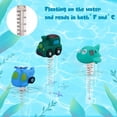 thumbnail image 4 of ETHKIA Swimming Pool Float Cartoon Car Helicopter Animal Hydrotherapy Pool Adult Float Temperature Tester 50ml Dark Green, 4 of 4