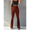 thumbnail image 3 of Wangsaura Women's Bootcut Yoga Pants Tummy Control Bootleg Velvet Sweatpants, 3 of 6