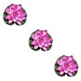 thumbnail image 2 of QualitChoice Artificial Lotus Replacement Simulation Outdoor Garden Park Pond Pool Photography Fake Water Flower Decor Dark Pink 3PCS, 2 of 6