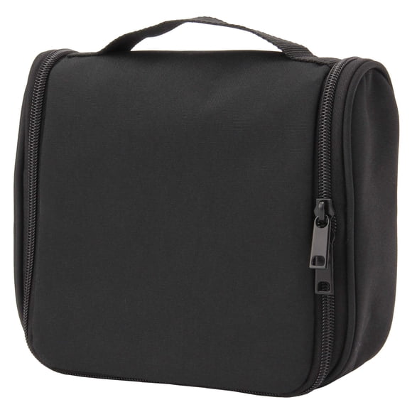 MUJI Étui de Voyage Suspendu en Polyester, 16 cm Largeur x 19 cm Profondeur x 6 cm Hauteur, Noir