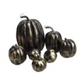 thumbnail image 3 of Lipstore 7 Pieces Fake Pumpkins Model Cute Harvest Decorative DIY Small Rustic Artificial Black Gold, 3 of 8