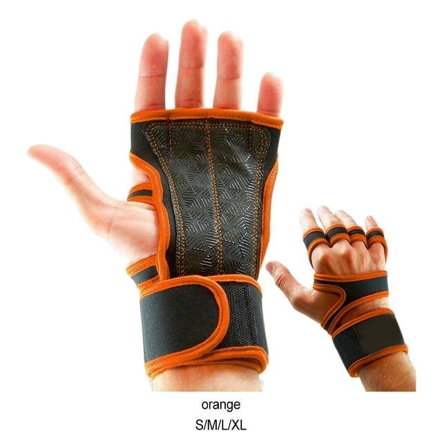 maskred 2pack/lot Stay Comfortable And Secure With Durable Weight Lifting Gloves Orange XL 2Set