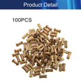thumbnail image 4 of Wekity M2.5x8mm Female Thread Knurled Nuts,200PCS Hx3.8mm OD Brass Threaded Insert Embedment Nuts Hydraulic Welded Joint Injection Molding Assortment Kit for 3D Printing Injection Molding-0621, 4 of 5