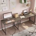 thumbnail image 4 of Bestier 95.2 inch L Shaped Desk with Power Outlet Reversible Corner Office Desk Grey, 4 of 7