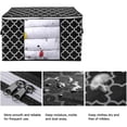 thumbnail image 4 of Storage Bags Large Blanket Clothes Organization Containers For Comforters Bedding Foldable Organizer With Reinforced Handle Clear Window Sturdy Zippers Christmas Storage Black, 4 of 8