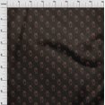 thumbnail image 4 of oneOone Cotton Cambric Brown Fabric Floral Craft Projects Decor Fabric Printed By The Yard 42 Inch Wide, 4 of 5