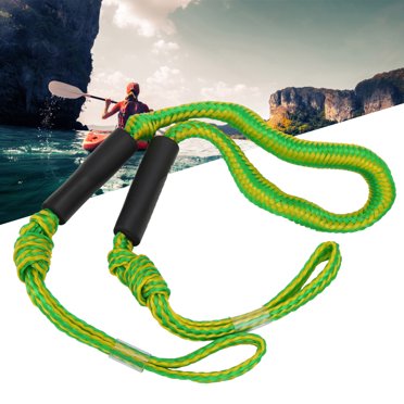 Dock Line, Nylon Wharf Rope Dock Lines Boat Bungee Rope 126cm Stretchable Boat Dockline Elastic Wharf Rope for Small Boats