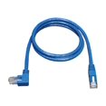thumbnail image 2 of Eaton Tripp Lite Series Left-Angle Cat6 Gigabit Molded UTP Ethernet Cable (RJ45 Left-Angle M to RJ45 M), Blue, 10 ft. (3.05 m) - Patch cable - RJ-45 (M) to RJ-45 (M) - 10 ft - CAT 6 - left-angled connector, stranded - blue, 2 of 3
