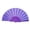 Purple, variant on fheaev Pattern Folding Dance Wedding Party Lace Silk Folding Hand Color Fan