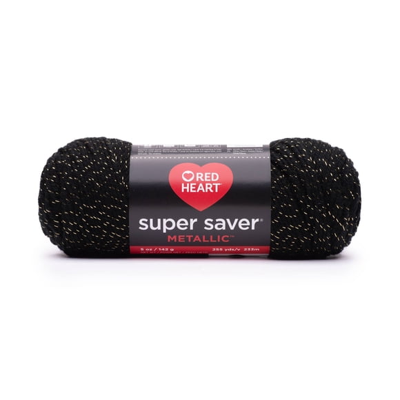 Red Heart® Super Saver® Metallic™ Yarn, Acrylic #4 Medium, 5oz/142g, 255 Yards