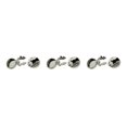 thumbnail image 3 of Transemion Round Men Cufflinks Cuff Button Covers 2 Suit Gift Business Pieces Men Silver 15mm Diameter 3Set, 3 of 6