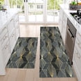 thumbnail image 4 of TopLLC Kitchen Mat 2pcs Kitchen Rugs Cushioned Kitchen Mats For Floor Non Slip Standing Desk MatWaterproofing Kitchen Rug Set Washable For Kitche Floor Office Polyester kitchen mats, 4 of 6