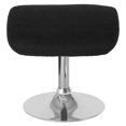 thumbnail image 4 of Pouf en tissu noir de la série Egg, 4 of 4
