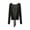 #0104-Black, variant on Uootdi Tie Front Cardigans Women Solid Color Long Sleeve Open Front Casual Loose Lightweight Soft Comfy Cover Ups Gift