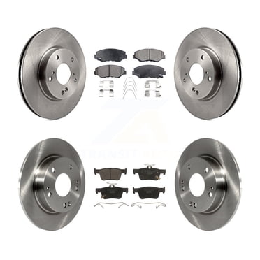 Transit Auto Front Rear Disc Brake Rotors and Ceramic Pads Kit for Car Honda Civic K8T-101608