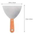 thumbnail image 3 of FRCOLOR Polished Scraper 6 Pcs Steel Putty Cutter Polished Scraper Practical Portable Blades Trowel Tool,7.48"X5.91"X0.59", 3 of 4