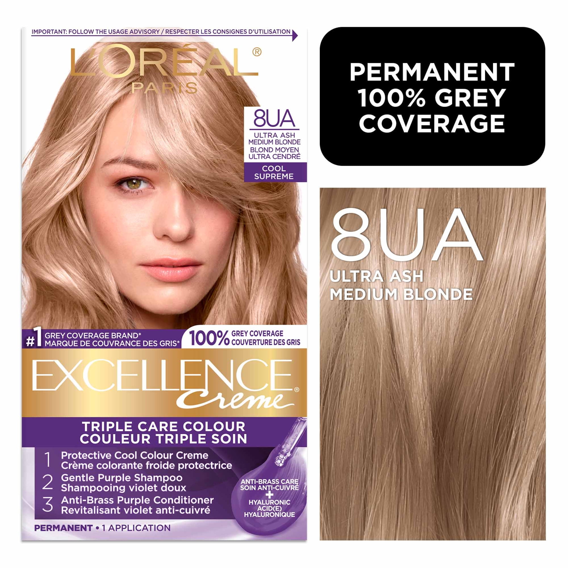 L'Oréal Paris Excellence Crème Teinture Capillaire Triple Soin, Coloration Capillaire Permanente