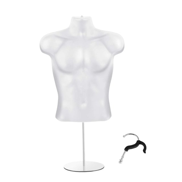 braveheart Mannequin Torse Cintre Léger Demi-Forme Robe Homme Corps Torse