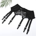 thumbnail image 3 of High Waist Garter Belt Mesh Suspender Belt 6 Straps Garter Belt, 3 of 5