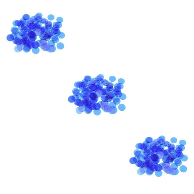 maskred Transparent Color Counters Plastic Marker for Professional Bingo Game Blue 1.5x1.5cm 3Set
