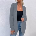 thumbnail image 1 of LOVZFMLL Cardigan for Women's Cardigan Color Coarse Knit Loose Oversized Knitwear, 1 of 6