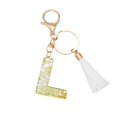 thumbnail image 2 of Clearance! New White Tassel Letter Key Chain Crystal Drop Pendant Fashionable Bag Key Chain Calf Stretch Box Weekly Finds #65, 2 of 2