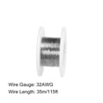 thumbnail image 2 of Unique Bargains Fil de Résistance Chauffant 0.2mm 32AWG Fils de Résistance Nichrome pour Éléments Chauffants 115 Pieds, 2 of 4