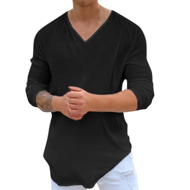 Ketyyh-chn99 T-Shirts pour Hommes Polos pour Hommes 2024 Été T-Shirts en Coton pour Hommes à Col Rond à Manches Courtes Noir,G