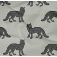 thumbnail image 4 of oneOone Organic Cotton Poplin Twill Fabric Fox Block Print Sewing Fabric BTY 42 Inch Wide, 4 of 4