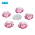 thumbnail image 3 of Unique Bargains 30mm Flat Back Round Acrylic Rhinestones, 50 Pack Plastic Circle Gems for Jewelry Making Costume, Pink, 3 of 6