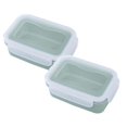 thumbnail image 1 of Oleegame 2PC Blue Juice Simple Refrigerator Preservation Box Small Lunch Box Kitchen Lunch Box Plastic Storage Box Sealed Box For Lunch Kitchen Arrangement, 1 of 9