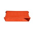 thumbnail image 1 of 3pcs Resin Rectangular Planting Pot Drainage Hole Vegetable Flower Planter Home Garden Plant Tray Red 44x19x14cm, 1 of 8