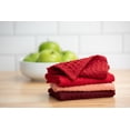 thumbnail image 2 of Mainstays 4 Pieces, Waffle Dishcloths, Red, 2 of 7