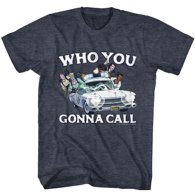 Real Ghostbusters Who You Gonna Call Navy T-Shirt