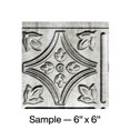 thumbnail image 1 of Fasade Traditional Style/Pattern 1 Vinyl Backsplash Panel Sample Crosshatch Silver 6x6 Inch, 1 of 5