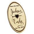 thumbnail image 2 of Rustic Wedding Save The Date Wooden Magnet 50 Custom Engraved Wood Magnet Personalized Gift, 2 of 2