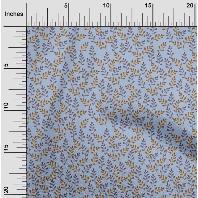 oneOone Polyester Lycra Fabric Leaf Leaves Print Fabric by Yard 56 Inch Wide