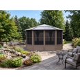 thumbnail image 2 of Gazebo Penguin Florence Solarium 12 Ft X 18 Ft Polycarbonate Roof - Sand, 2 of 19