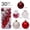Rouge, variante sur Pisexur 30 Pcs Boules de Noël Ornements pour Arbre de Noël, Ensemble d'Artisanat de Boules de Décoration de Noël Délicates Boules en Plastique Incassables kit de Boules d'Ornement de Noël pour Fête du Nouvel An, Congé, Mariage