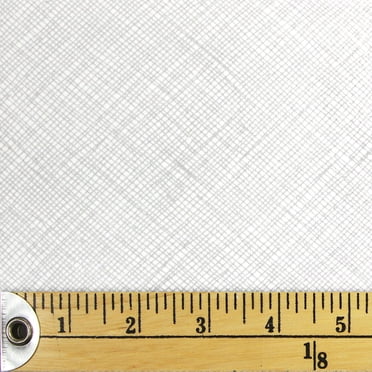 FABRIC CREATIONS White Light Grey Pencil Crosshatch Fat Quarter 45 × 53 cm (18 × 21 in)